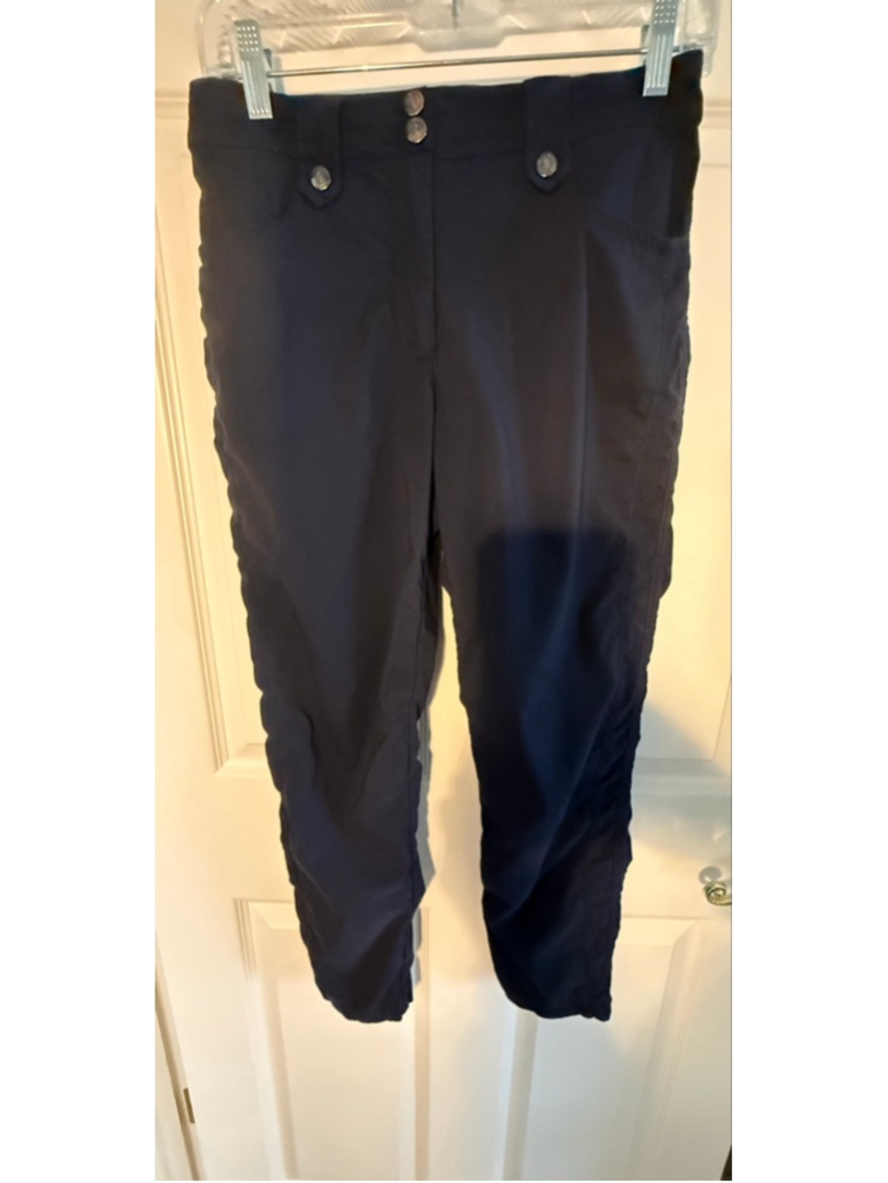 Anatomie Pants Womens Small Navy Stretch Pockets Lightweight Casual Travel